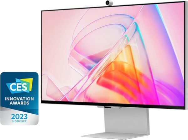 SAMSUNG 27" ViewFinity S9 Series 5K Computer Monitor, Thunderbolt 4, DisplayPort, Matte Display, 4K Slimfit-Camera, Slim Metal Design, AirPlay - Image 4