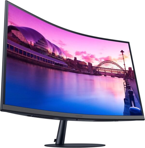 SAMSUNG 32-Inch S39C Series FHD Curved Gaming Monitor, 75Hz, AMD FreeSync, Game Mode, Advanced Eye Comfort, Frameless Display, Built in Speakers, Slim Metal Stand, LS32C392EANXGO, 2023, Black - Image 6