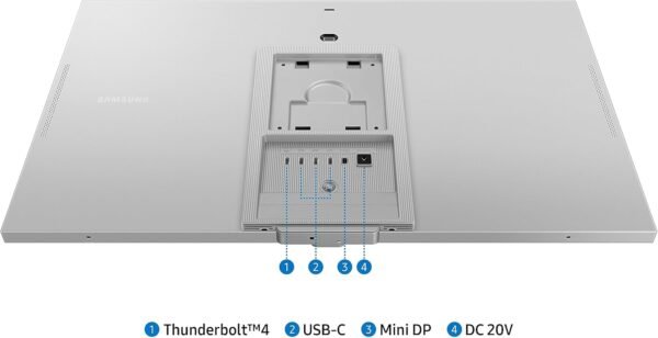 SAMSUNG 27" ViewFinity S9 Series 5K Computer Monitor, Thunderbolt 4, DisplayPort, Matte Display, 4K Slimfit-Camera, Slim Metal Design, AirPlay - Image 5