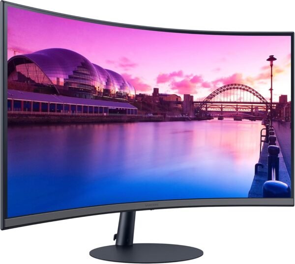 SAMSUNG 32-Inch S39C Series FHD Curved Gaming Monitor, 75Hz, AMD FreeSync, Game Mode, Advanced Eye Comfort, Frameless Display, Built in Speakers, Slim Metal Stand, LS32C392EANXGO, 2023, Black - Image 2