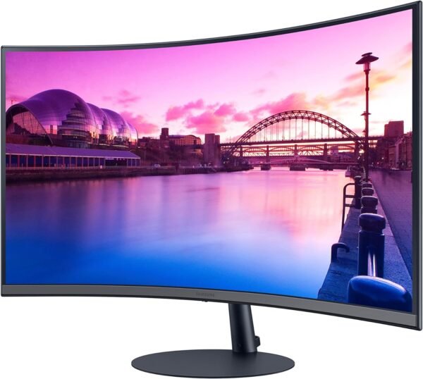 SAMSUNG 32-Inch S39C Series FHD Curved Gaming Monitor, 75Hz, AMD FreeSync, Game Mode, Advanced Eye Comfort, Frameless Display, Built in Speakers, Slim Metal Stand, LS32C392EANXGO, 2023, Black - Image 3