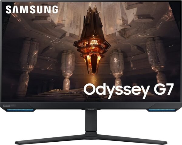 SAMSUNG 28? Odyssey G70B Series 4K UHD Gaming Monitor, IPS Panel, 144Hz, 1ms, HDR 400, G-Sync and FreeSync Premium Pro Compatible, Ultrawide Game View, LS28BG702ENXGO, Black