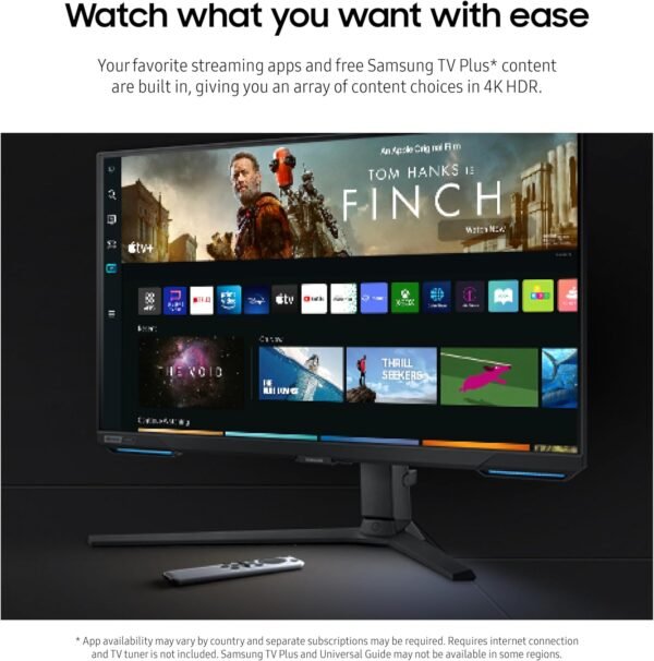 SAMSUNG 28? Odyssey G70B Series 4K UHD Gaming Monitor, IPS Panel, 144Hz, 1ms, HDR 400, G-Sync and FreeSync Premium Pro Compatible, Ultrawide Game View, LS28BG702ENXGO, Black - Image 7